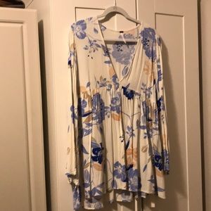 Free People flowery tunic